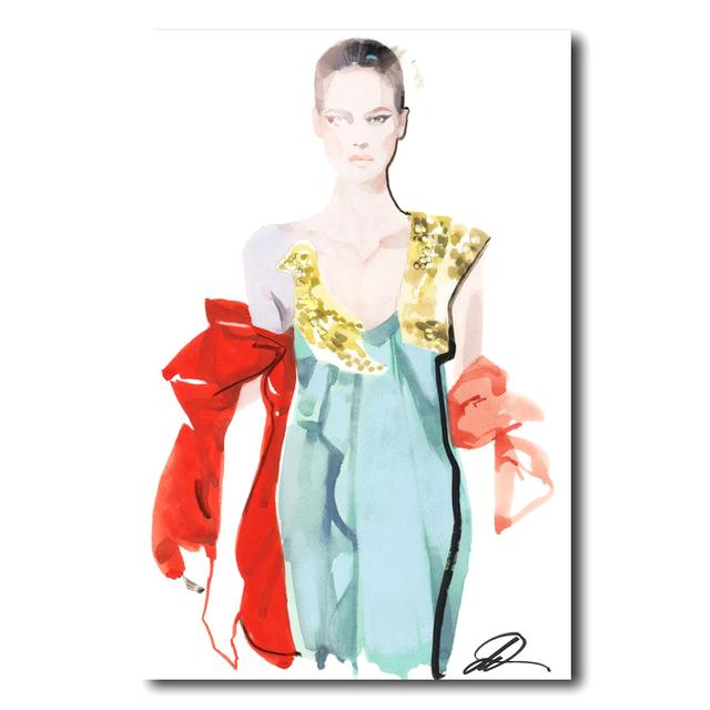 David Downton [Valentino Couture Fall 2018]－デイビッドダウントン額装アートプリント