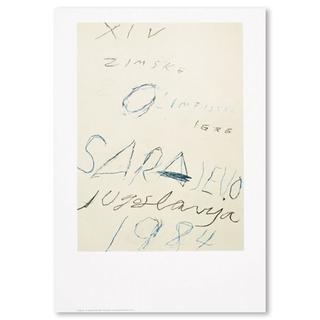 【ヴィンテージ】Olympic Games Sarajevo,1984 by Cy Twombly サイ・トゥオンブリー ポスター