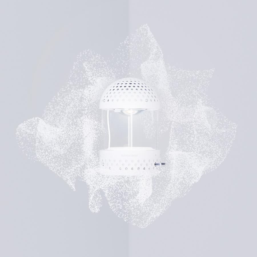 TRANSPARENT(トランスペアレント)  LIGHT SPEAKER(ライトスピーカー）White（ホワイト）TLS-W