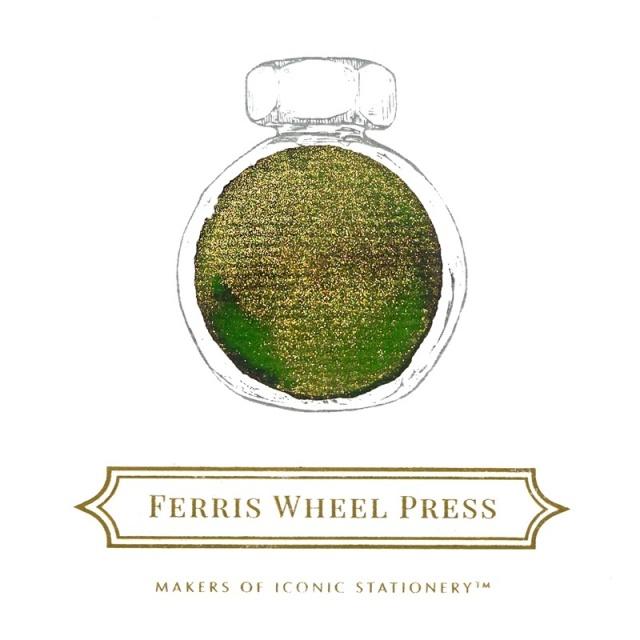 2022 Ferris Wheel Press　Curious Collaborations ラメ入りインク　Sunlit Jade