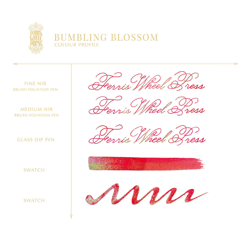 Ferris Wheel Press Bumbling Blossom 20ml フェリスインク　ラメ入り