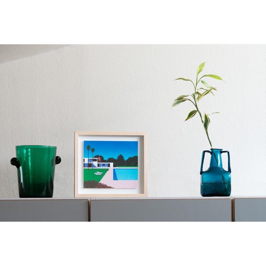 永井博 POOLSIDE Small Art Piece (額付き) Hiroshi Nagai