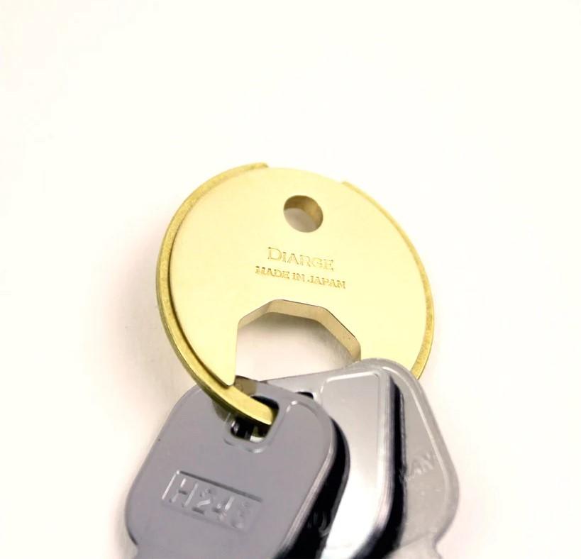 BRASS CIRCLE KEYRING / 3color