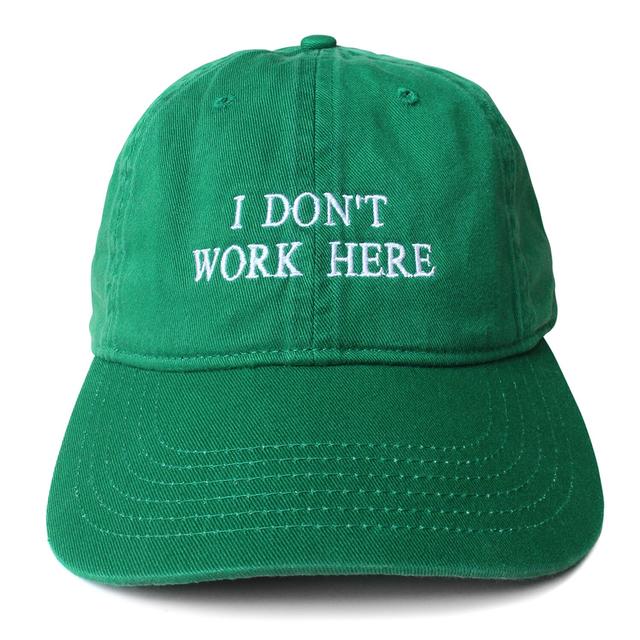 【IDEA】SORRY I DON'T WORK HERE HAT (Green)　キャップ