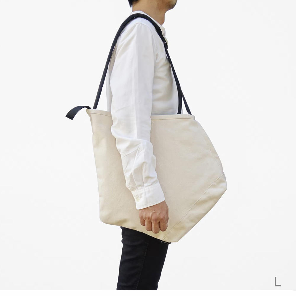 【ROOTOTE×nendo】ruck-tote L / ivory・black .