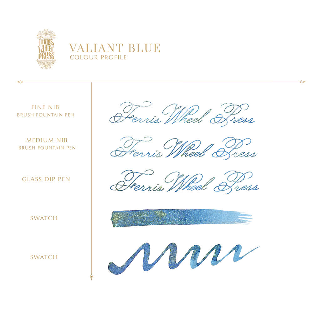 【20ml】Ferris Wheel Press　ValiantBlue　フェリス インク