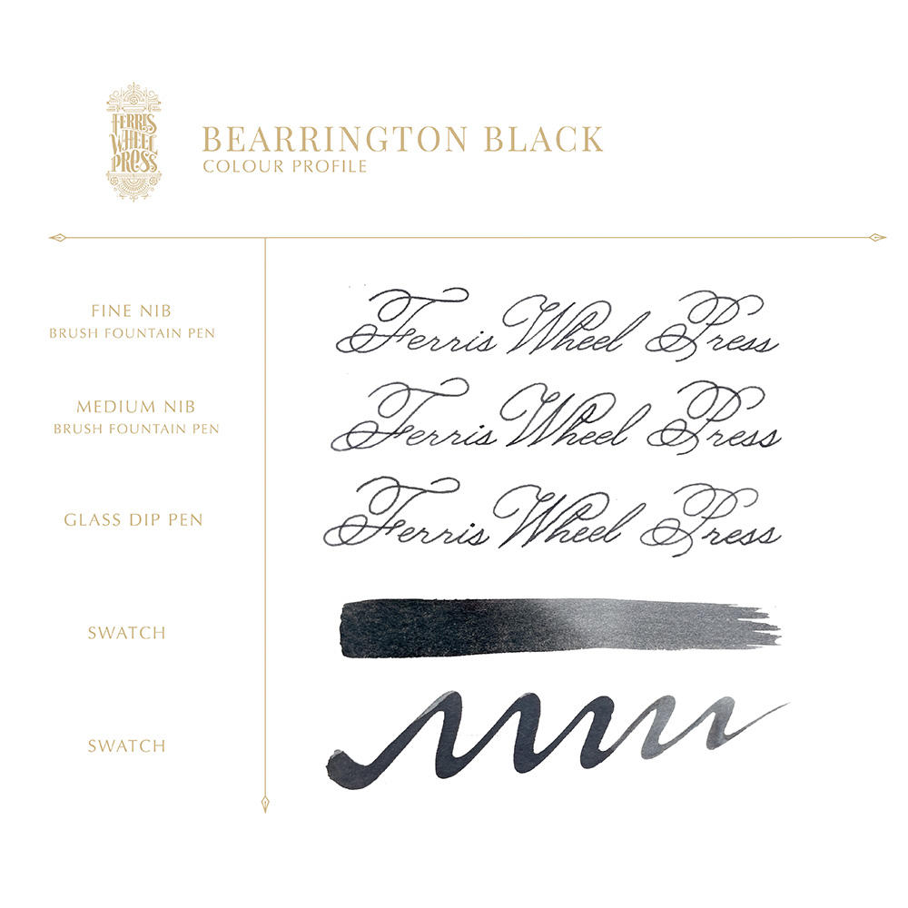 【38ml】Ferris Wheel Press　BEARRINGTON BLACK　フェリス インク