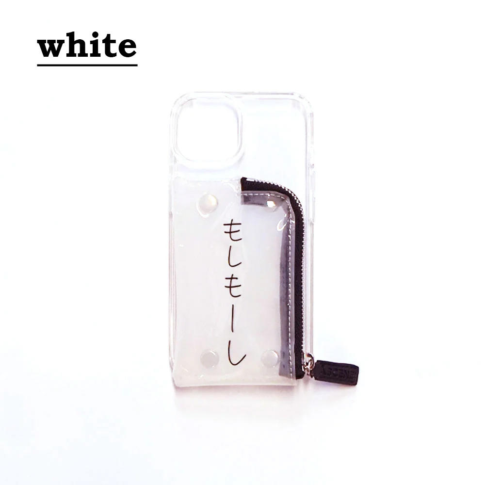 【KenKagami × A SCENE】【iPhone14】B&C PVC clear case ＜もしもーし＞※3種から選択※