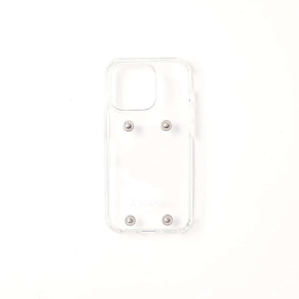 【KenKagami × A SCENE】【iPhone14】B&C PVC clear case ＜もしもーし＞※3種から選択※