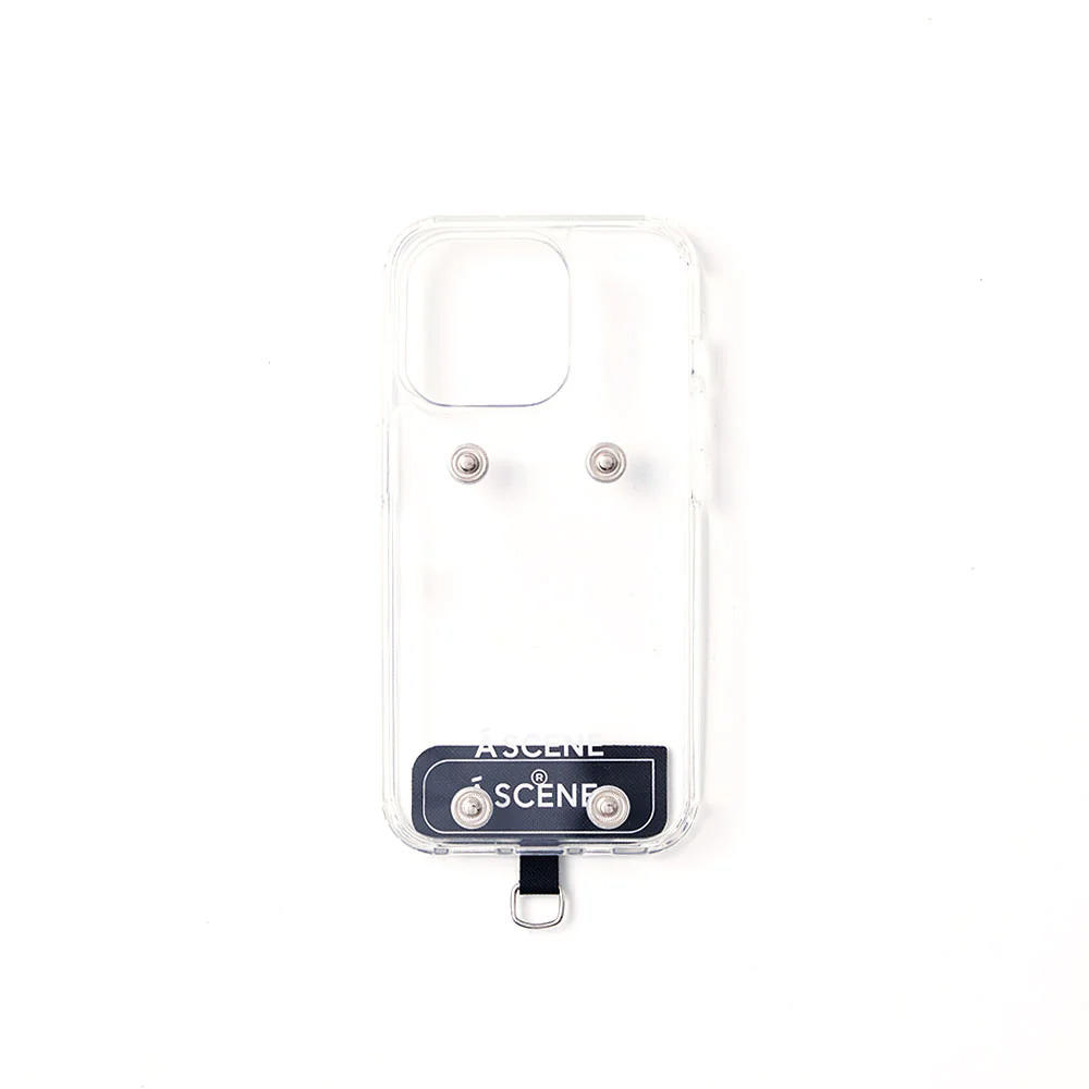 【KenKagami × A SCENE】【iPhone14】B&C PVC clear case ＜もしもーし＞※3種から選択※