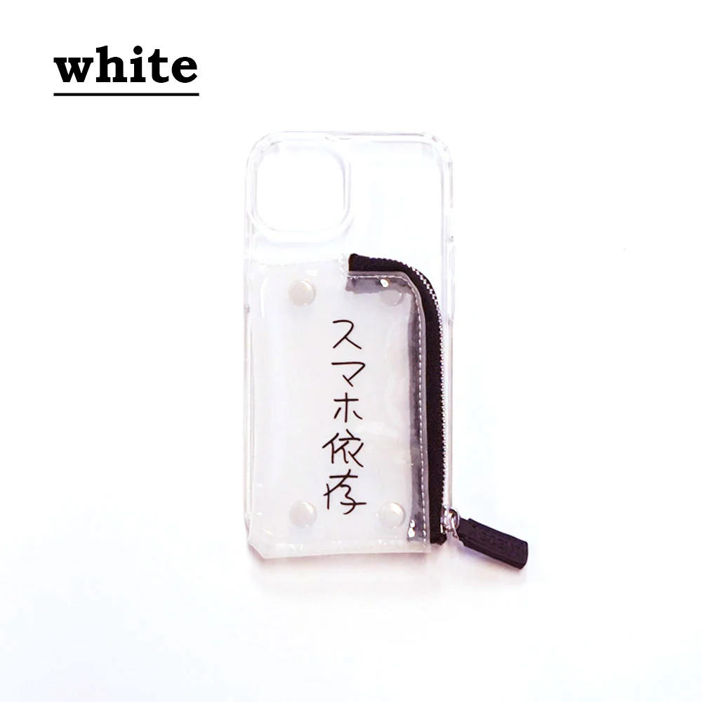 【KenKagami × A SCENE】【iPhone14】B&C PVC clear case ＜スマホ依存＞※3種から選択※