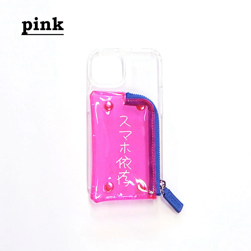 【KenKagami × A SCENE】【iPhone14】B&C PVC clear case ＜スマホ依存＞※3種から選択※