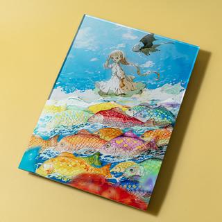 【出水ぽすか】特殊加工 複製原画「虹色の魚」（直筆サイン／エディション入り）※10月下旬以降お届け予定