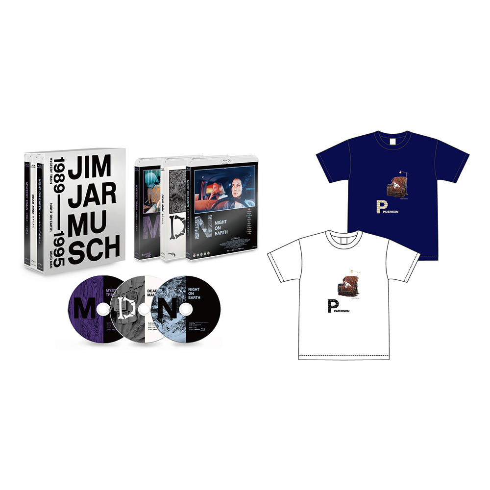 【受注生産】ジム・ジャームッシュ Blu-ray BOX2(1989-1995) &『パターソン』Tシャツ セット　ネイビー　※10月上旬以降順次発送予定