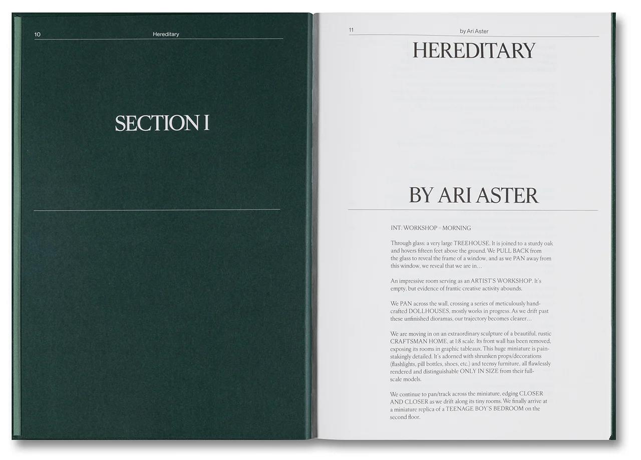 【A24】HEREDITARY SCREENPLAY BOOK by Ari Aster（アリ・アスター）　映画『ヘレディタリー/継承』作品集