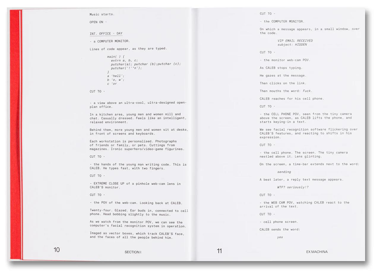 【A24】EX MACHINA SCREENPLAY BOOK by Alex Garland（アレックス・ガーランド）　映画『エクス・マキナ』作品集