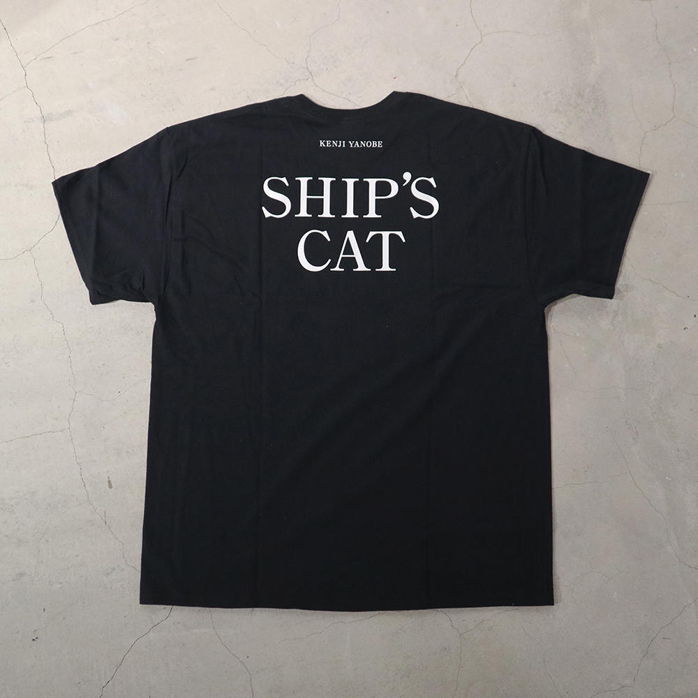 【ヤノベケンジ】 SHIP'S CAT (Crew) / Tシャツ 黒