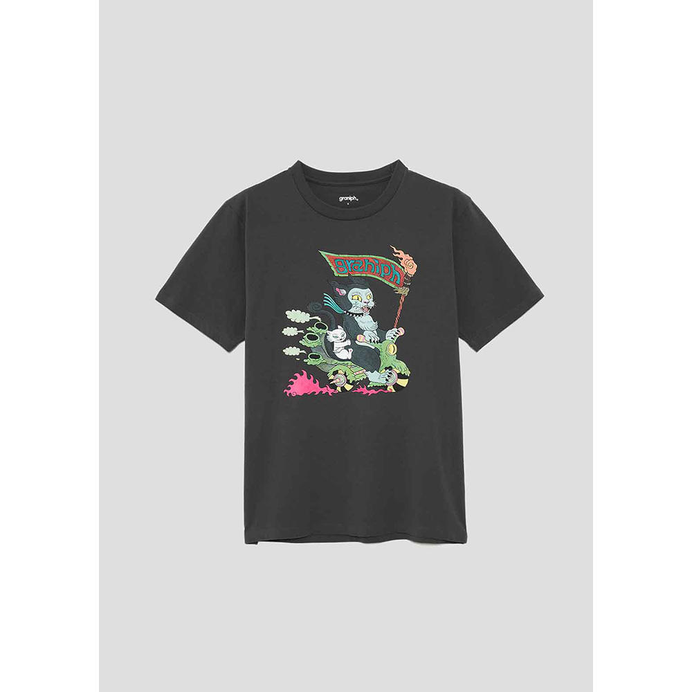 Tシャツ バイカーキャット（「グラニフ」×石黒亜矢子　コラボ商品）