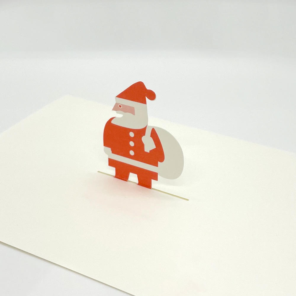 ポップアップ・クリスマスカード　Little Santa Card　駒形克己 